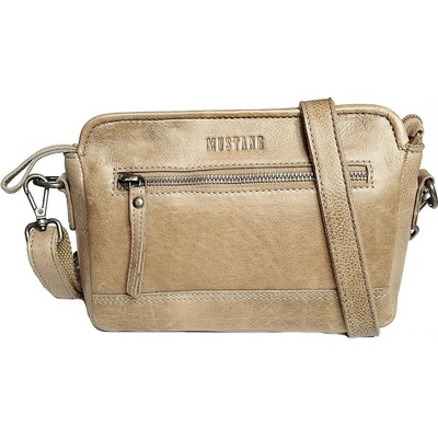 Mustang 45.124839 kožená dámská crossbody kabelka taupe