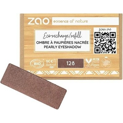 Zao Oci Eyeshadow-Primer Perleťová náplň do očních stínů Č, 128 Pearly Tiramisu 1,3 g