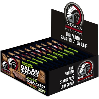 Indiana Salami Snack Jalapeno 18 x 10 g