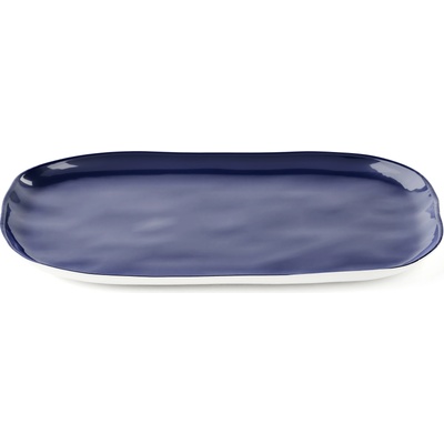 Guzzini Поднос за сервиране Riviera овален 26 см бял и тъмносин (13290876)
