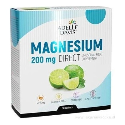 Adelle Davis Liposomal Magnesium 200 mg Direct prášek 30 sáčků
