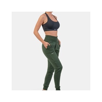 Nebbia tepláky s vysokým pásom feeling good 409 zelená