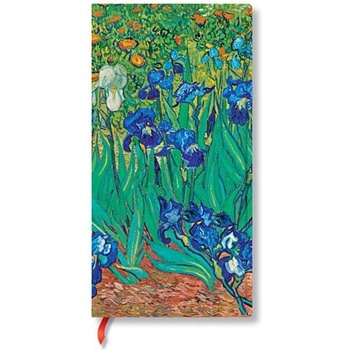 Paperblanks Тефтер Van Gogh's Irises, Slim, твърда корица, 8 (1570180184)