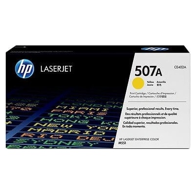 HP 507A Yellow LaserJet Toner Cartridge (CE402A)