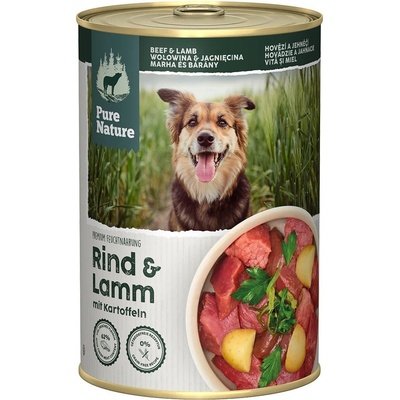 Pure Nature Adult hovězí a jehněčí s bramborami 6 x 400 g