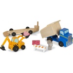 Melissa & Doug Дървен комплект Melissa & Doug - Самосвал и товарач (12757) - ozone