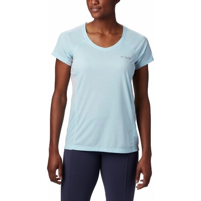 Columbia TITANIUM Dámske tričko Titan Ultra™ II Short Sleeve Blue Oasis Cir