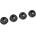 Team corally - Shock Cap - Lower - Composite - 4 pcs C-00180-138 (C-00180-138)