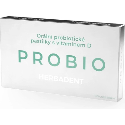 Herbai HERBADENT PROBIO Orální probiotické pastilky s vitamínem D 20 ks