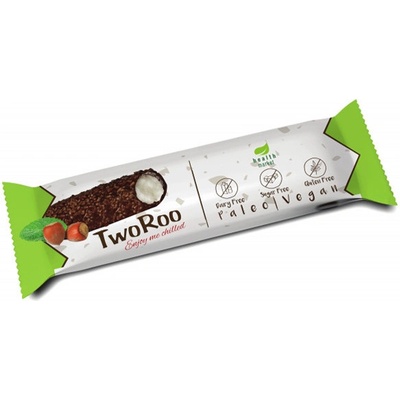 TwoRoo Citrónovo vanilkový rez polomáčané v horkej čokoláde s orieškami 30 g