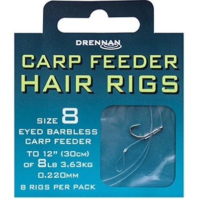 Drennan návazce Carp Feeder Hair Rigs Barbless 14 6 lb – Zboží Mobilmania