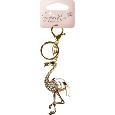 Přívěsek na klíče Gifty Sparkle Plameňák