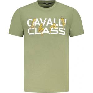Cavalli class Тениска с къс ръкав за мъже cavalli class, Размер l, Цвят Зелен (txt60mjd060_ve04050)