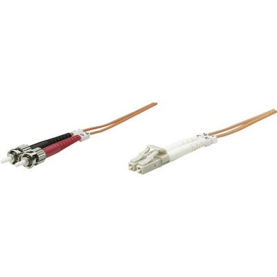 Intellinet 470360 optické vlákno LWL prepojovací [1x zástrčka LC - 1x ST zástrčka] 50/125 µ Multimode OM2, 1m
