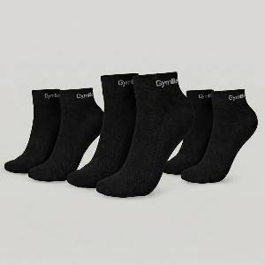 GymBeam Чорапи Quarter 3Pack Black XL