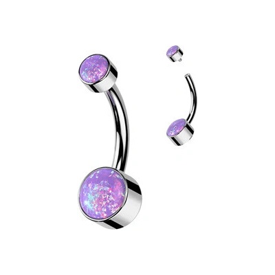 Šperky4U piercing do pupíku titan opál TIT1062-OP38