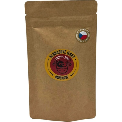 Jimmy's Food Hovězí jerky klobásky, Bites hořčicové 40 g