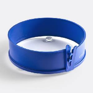 coox Силиконова форма за киш COOX със стъклена основа в син цвят - Ø26 х h7 см (COOX 1608-311)