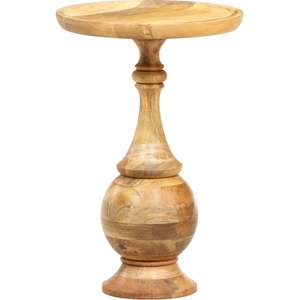 vidaXL Кръгла странична маса 43x43x66 см мангово дърво масив (286471)