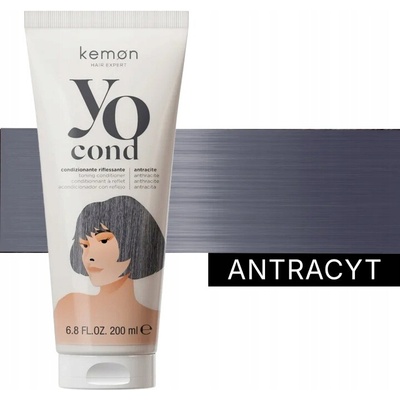 KEMON Barvicí přípravek YO COND Antracit 200 ml
