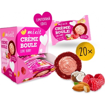 Mixit Crème boule Love Berry Lyofilizované ovoce a mandlový krém 30 g