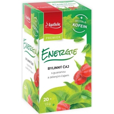 Apotheke Energie bylinný čaj biotin&kofein 20 x 1,5 g