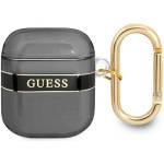 Guess Калъф Guess GUA2HHTSK за AirPods 1/2. черен, Strap Collection (3666339047047)