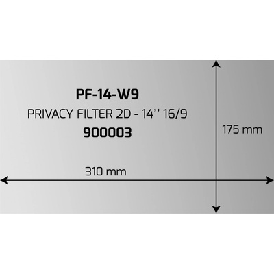 Port Connect Privacy Filter 2D - 14'', 16/9, černý 900003 – Zboží Živě