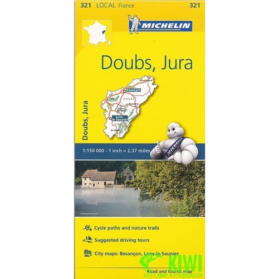 mapa Doubs, Jura 1:150 t.
