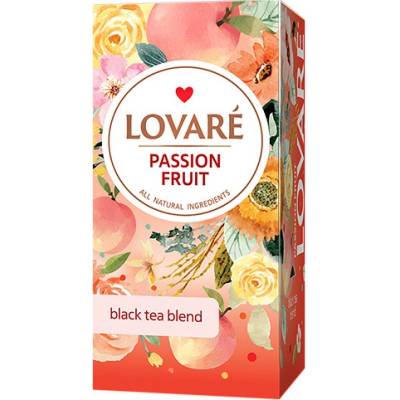 Lovare čierny čaj Passion fruit 24 x 2 g