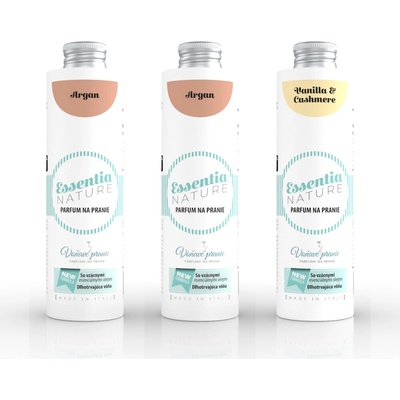 Essentia sada Parfém na praní 2 x Argan + 1 x Vanilla & Cashmere 3 x 250 ml