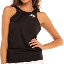 Lucky in Love Core Signature My Lucky Tie Back Tank black