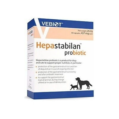 Hepastabilan Probiotic pro psy a kočky 60 cps Vebiot