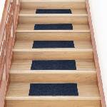 vidaXL Изтривалки за стълби, самозалепващи се, 30 бр. , 60x25 см, тъмносини, правоъгълни (B.V.)