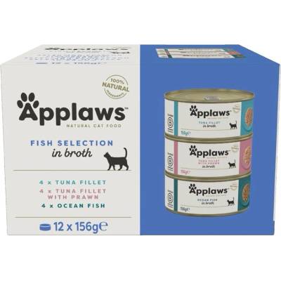 Applaws Fish Selection Консерва за котки, избор на риби в бульон 12 x 156 г