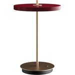 UMAGE Червена LED затъмняваща се настолна лампа с метален абажур (височина 31 cm) Asteria Move - UMAGE (2503)