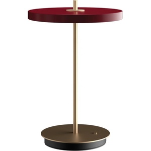 UMAGE Червена LED затъмняваща се настолна лампа с метален абажур (височина 31 cm) Asteria Move - UMAGE (2503)