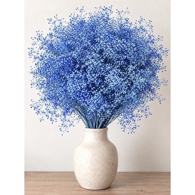 Stabilizovaná mini Gypsophila svazek/kytice modrá 90g-95g