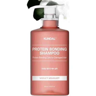 KUNDAL Protein Bonding Care Shampoo vyživujúci šampón pre suché a poškodené vlasy s vôňou Violet Muguet 500 ml