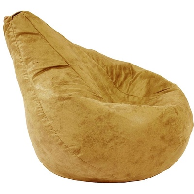 PUFRELAX Пуф круша за деца 4-14 г. 160л. Nirvana Light - Amber, Перящ се калъф, Пълнеж от Полистиролни перли, Гама Premium, 8967 (PUF-G-NL-PT-AMB)