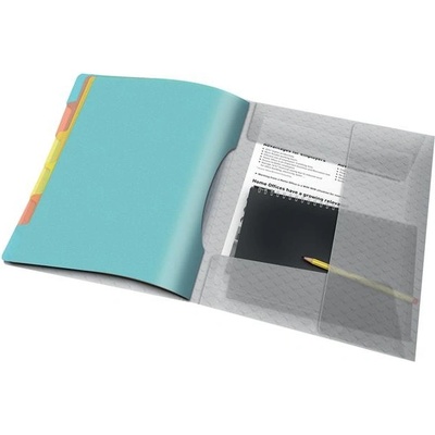 Esselte Colour’Ice A4 Triediace dosky, 6 hárkov, plast priehľadná