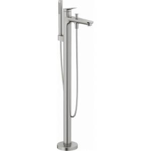 Duravit Wave - Смесител за вана с монтаж в пода, матирана неръждаема стомана WA5250000070 (WA5250000070)