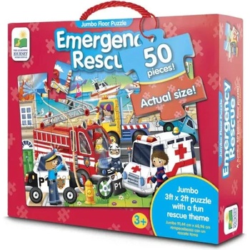 Talent Show Образователно Пътуване: Пъзел Jumbo - Спасителни превозни средства, 50 части (321959)