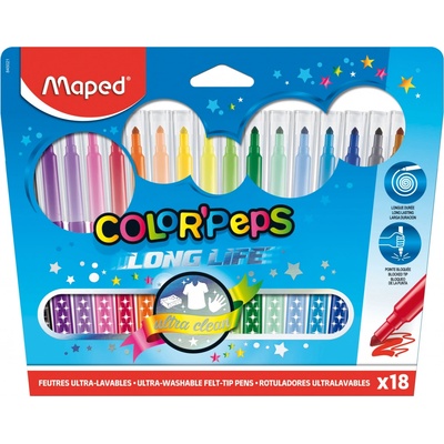 Maped ColorPeps Long Life 18 farieb