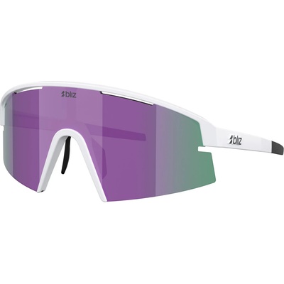 Bliz Очила за колоездене Bliz P006S Mirror S3 Cycling glasses - Matte White / Smoke / Purple Mirror - размер One Size (205-7483-0111)