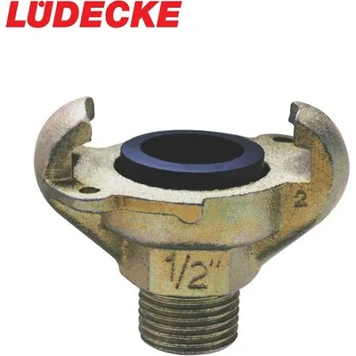 Lüdecke Байонетен съединител - мъжки накрайник с резба 3/4 / ludecke kass 34 / (lud kass 34)