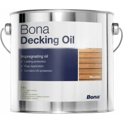Olej na terasy Bona Decking Oil neutrální - 2,5 L