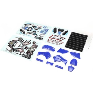 Losi Пластмасова обшивка Losi, синя, стикери: PM-MX