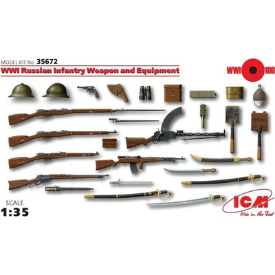ICM Russian Infantery Weapon and Equipment WW1 1:35