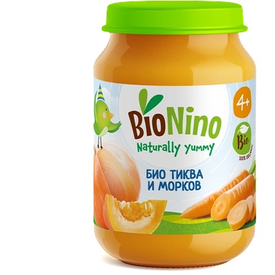 BioNino БИО пюре тиква и морков 190 г